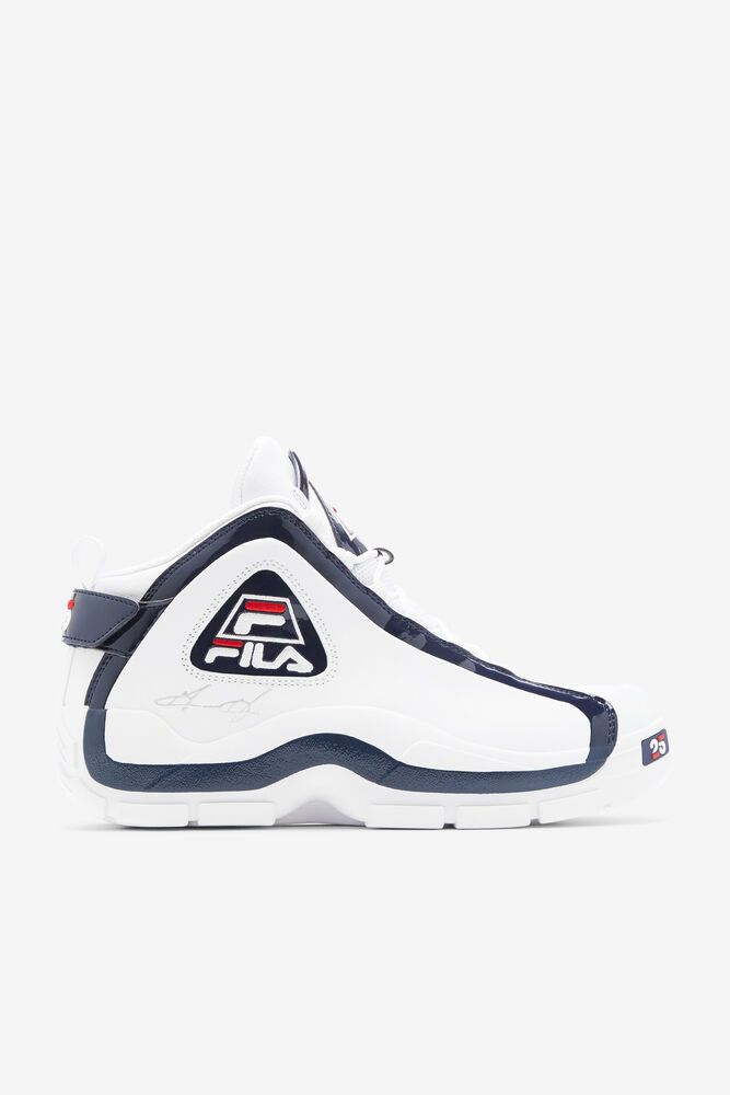 Fila Grant Hill 2 25th Anniversary Edition White Sneakers Mens - NZ 78902-ZWDN